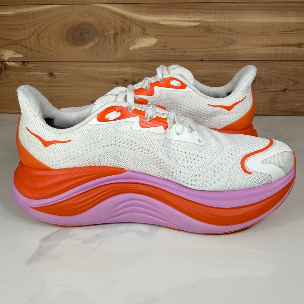 Hoka One One Skyward X Womens Size US 7.5B Frost/Lupine Lace Up Running Shoes - Picture 13 of 16